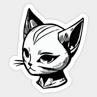 Catto face Sticker